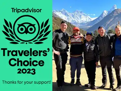 Himalayan Mentor Received 2023 Traveler's Choice Award by TripAdvisor