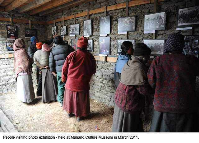 Three decades old portraits brought smiles in Manang