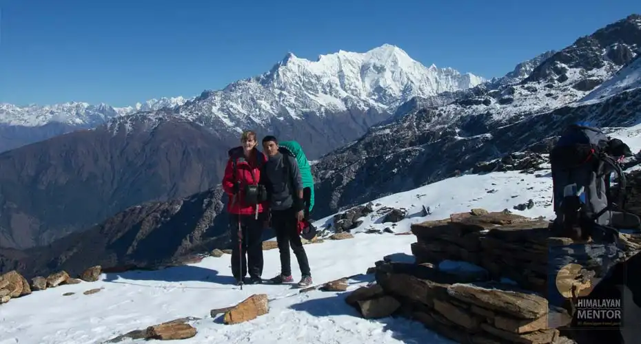 Incredible Himalayan view and snowfall
